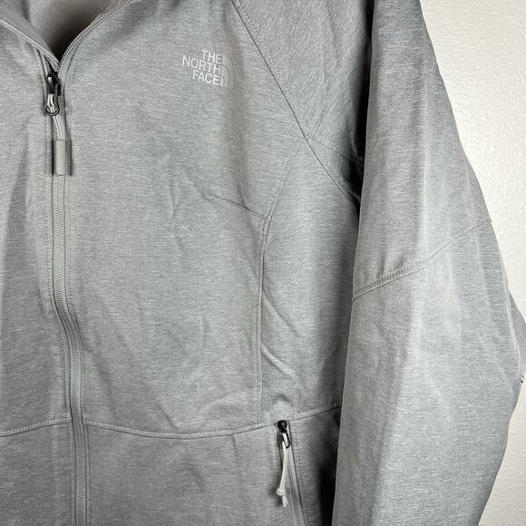 The North Face Women’s Windwall Grey Zip Up Hoodie Jacket size large - Picture 2 of 12